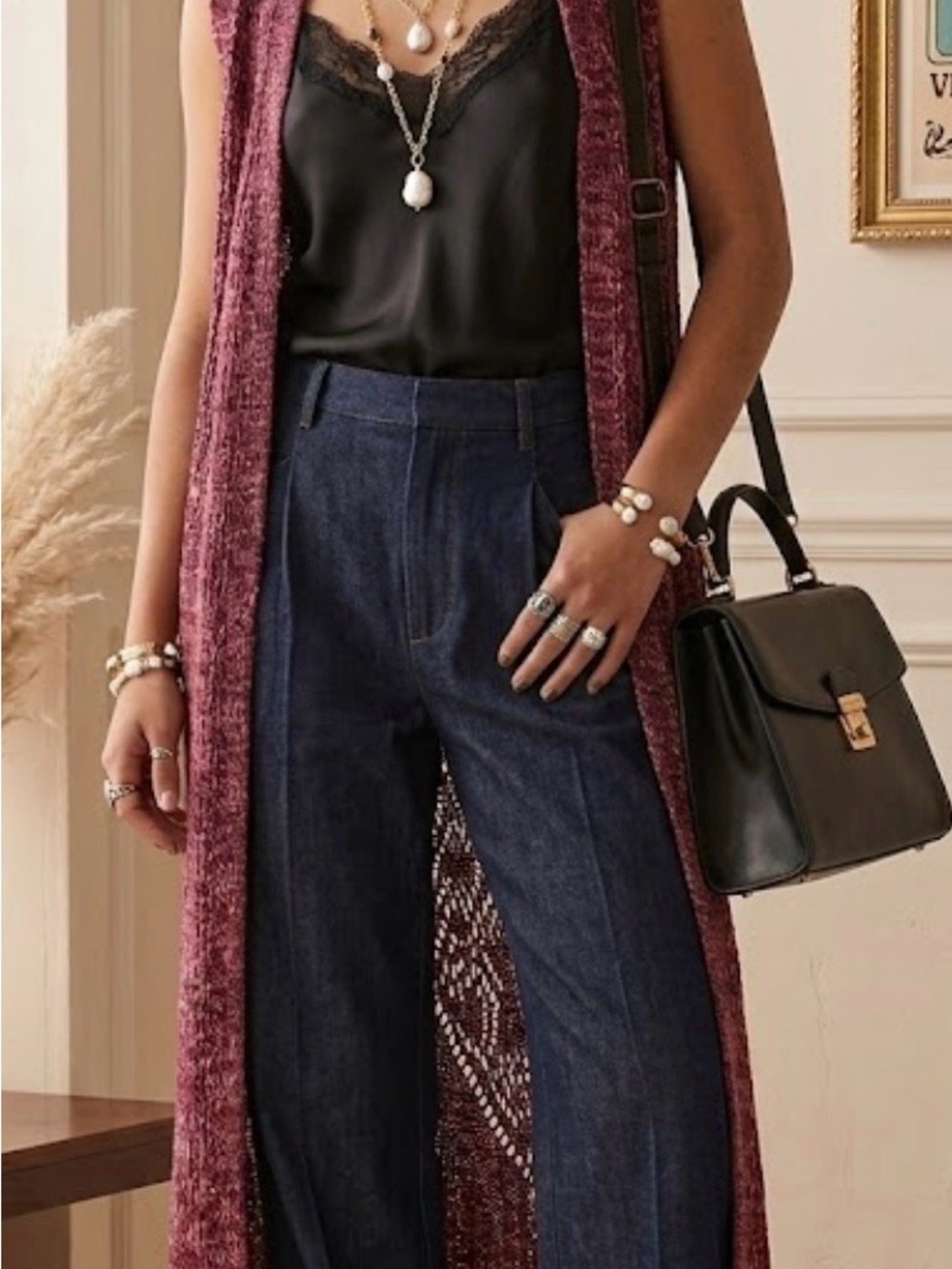 Knox Rose burgundy duster